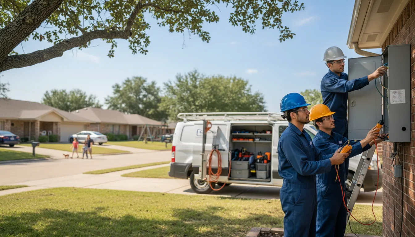 Certified electrician providing emergency electrical services in Crossett, AR
